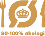 Økologisk Spisemærke i Guld, 90 - 100 procent økologi